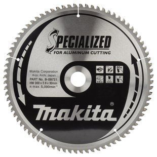 Диск пильний по алюмінію SPECIALIZED 300х30 мм 80Т Makita (B-09721) B-09721 фото