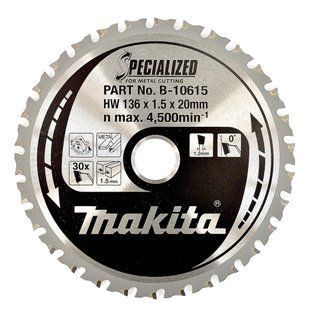 Пиляльний диск по сталі Makita SPECIALIZED 136х20 мм 30 зубів (B-10615) B-10615 фото
