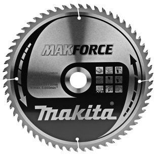 Пиляльний диск Makita MAKForce 270 мм 60 зубів(B-08573) B-08573 фото