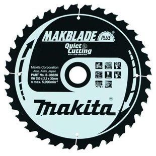 Пиляльний диск Makita MAKBlade Plus 255 мм 32 зубів (B-08626) B-08626 фото