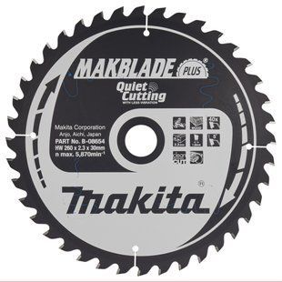 Пиляльний диск Makita MAKBlade Plus 260 мм 40 зубів (B-08654) B-08654 фото